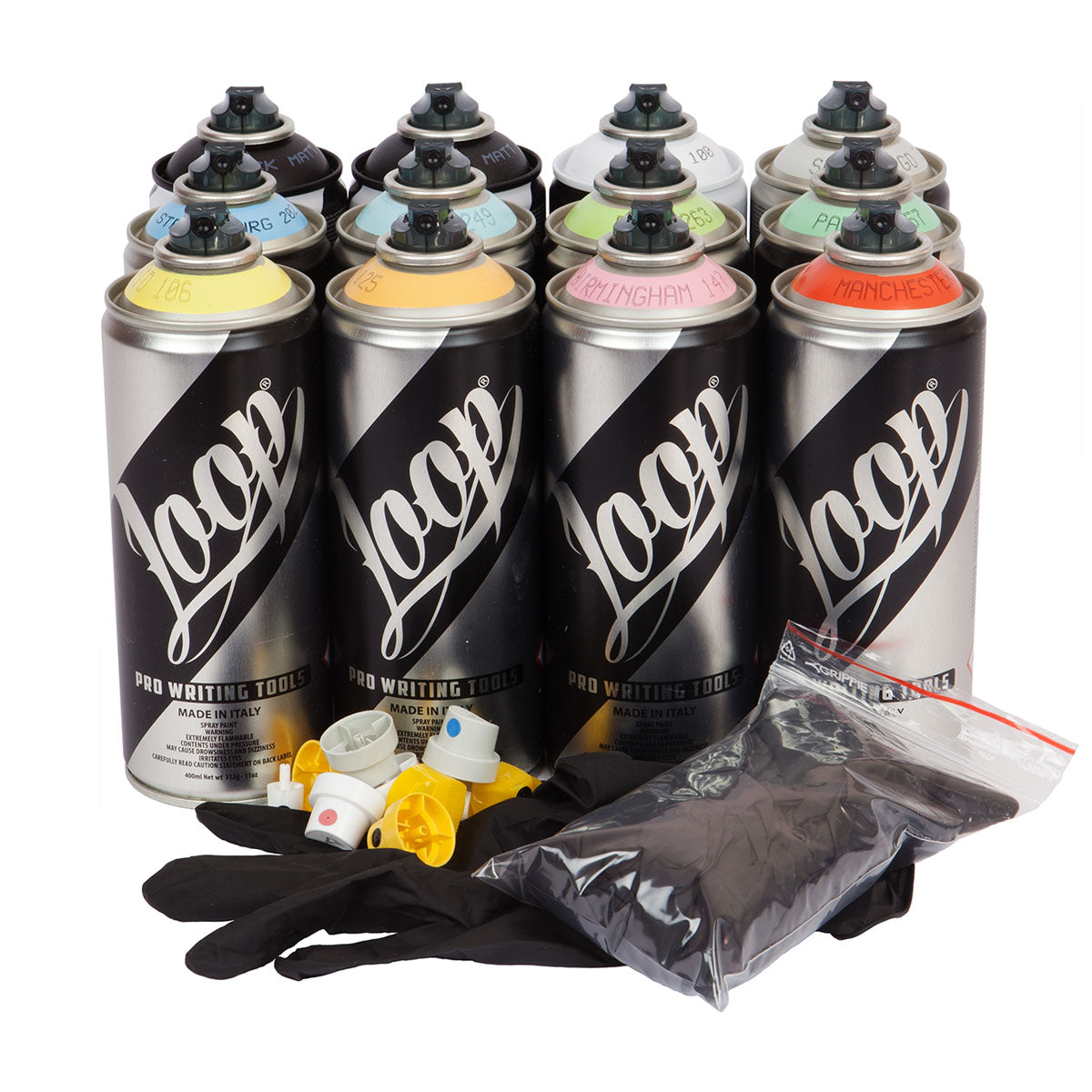 Loop Spray Paint 400ml 12-Pack, Pastel - image 1