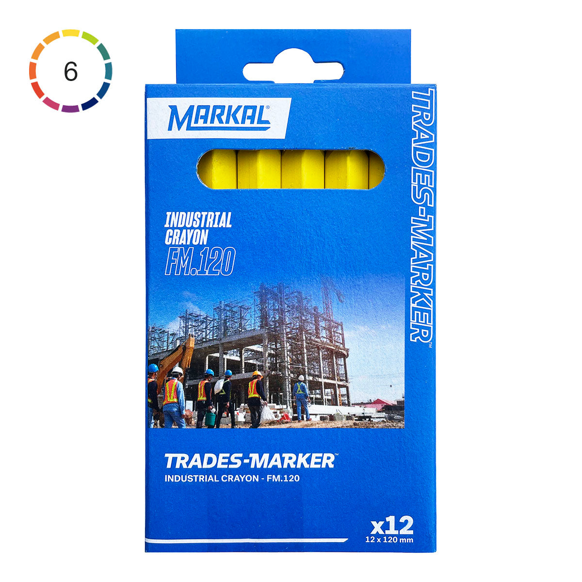 Markal FM.120 Industrial Crayon 12-pack - image 1