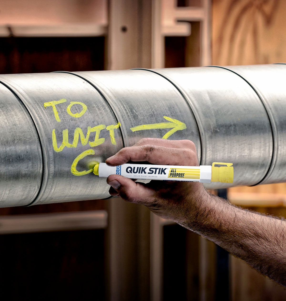 Markal Quik Stik All Purpose Solid Paint Marker Fluorescent - image 2
