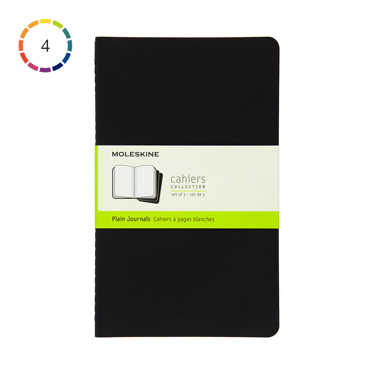 Moleskine Cahier Large Journal Plain Set of 3 - image 1