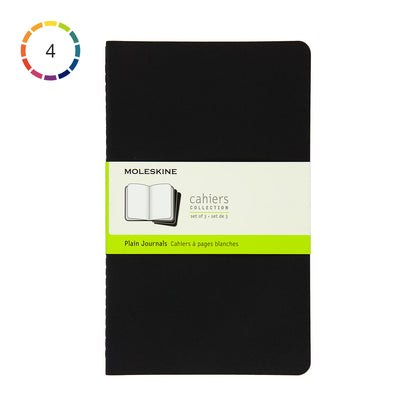 Moleskine Cahier Large Journal Plain Set of 3 - image 1