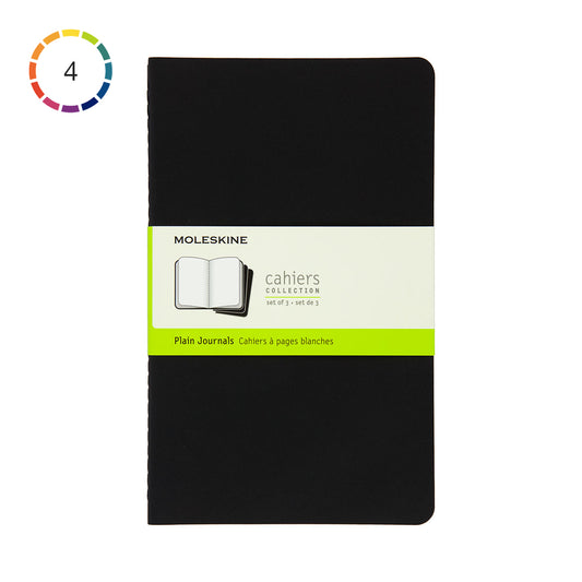 Moleskine Cahier Large Journal Plain Set of 3 - image 1