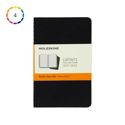 Moleskine Cahier Pocket Journal Ruled Set of 3 - image 1