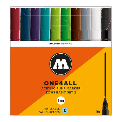 Molotow ONE4ALL 127HS 10set Basic 2 - image 1