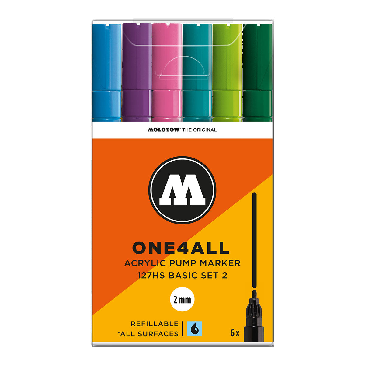Molotow ONE4ALL 127HS 6set Basic 2 - image 1