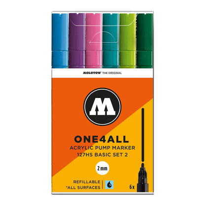 Molotow ONE4ALL 127HS 6set Basic 2 - image 1