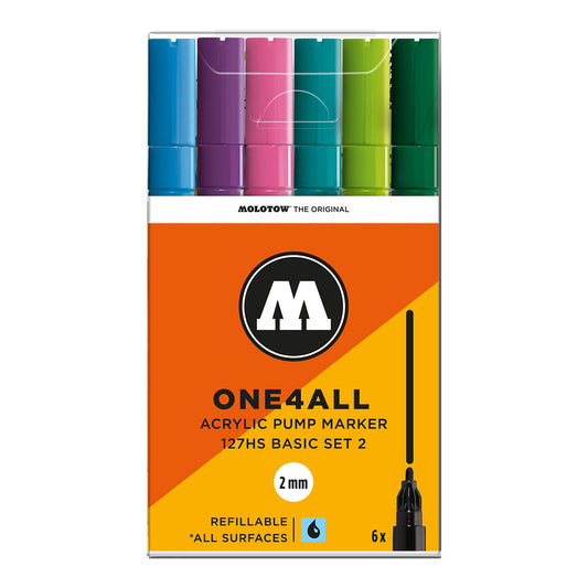 Molotow ONE4ALL 127HS 6set Basic 2 - image 1