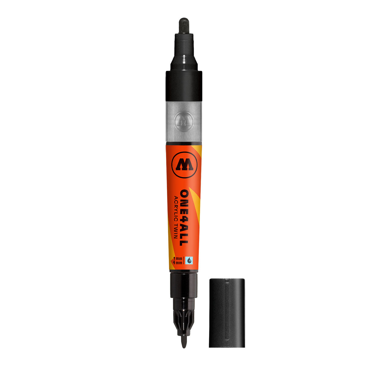 Molotow ONE4ALL Acrylic Twin Marker - 180 Signal Black