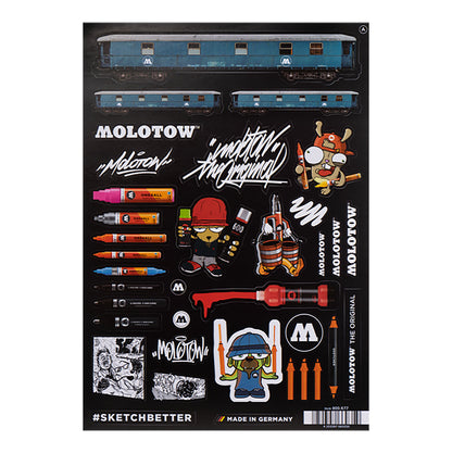 Molotow Sticker Sheet Set A - image 1