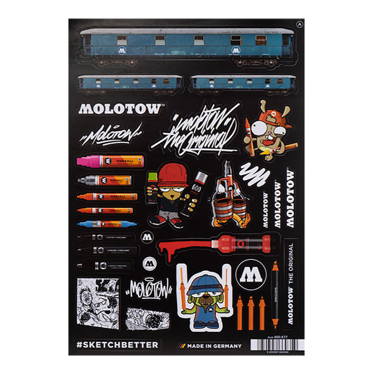 Molotow Sticker Sheet Set A - image 1
