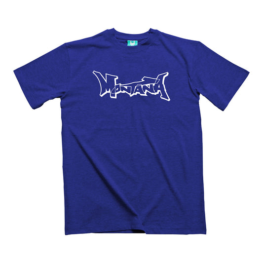 Montana Logo T-Shirt Royal Blue - image 1
