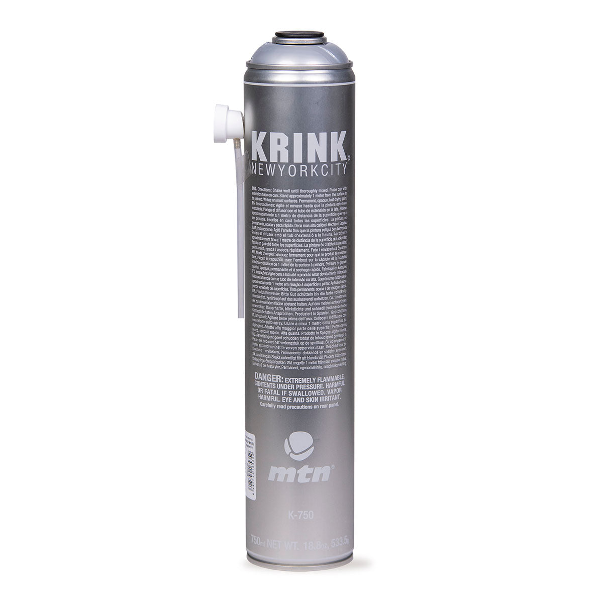 MTN x KRINK K-750 Spray Paint 750 ml, Silver - image 1