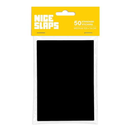 NICE SLAPS Standard Sticker Blanks Black, Medium 50pcs - image 1