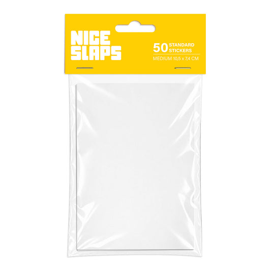 NICE SLAPS Standard Sticker Blanks White, Medium 50pcs - image 1