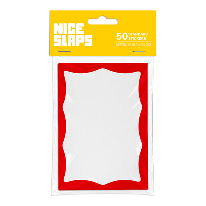 NICE SLAPS Standard Sticker Frame Red, Medium 50pcs - image 1