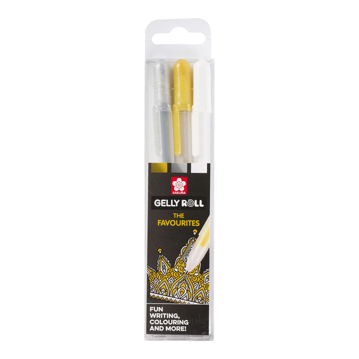 Sakura Gelly Roll 0.5 mm 3 set Gold, Silver, White Colors - image 1