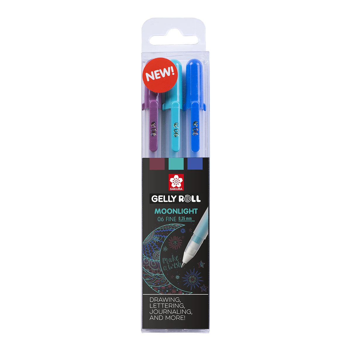Sakura Gelly Roll 06 Moonlight 0.3 mm 3 set Galaxy Colors - image 1