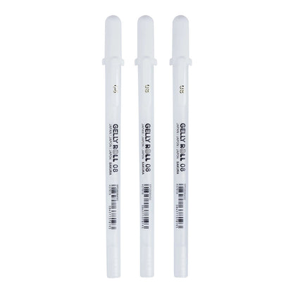 Sakura Gelly Roll 08 Medium 0.4 mm 3 set White Colors - image 2