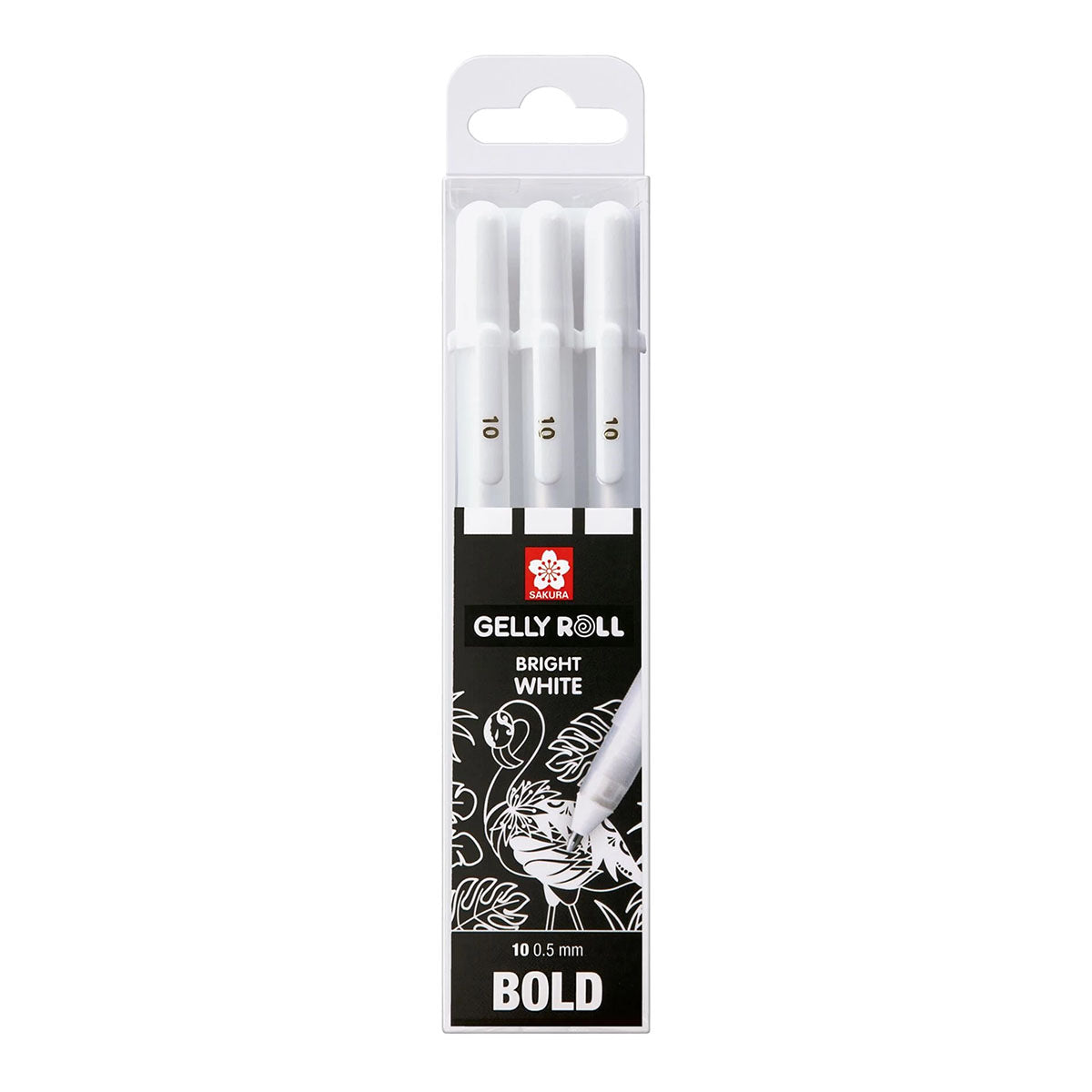 Sakura Gelly Roll 10 Bold 0.5 mm 3 set White Colors - image 1