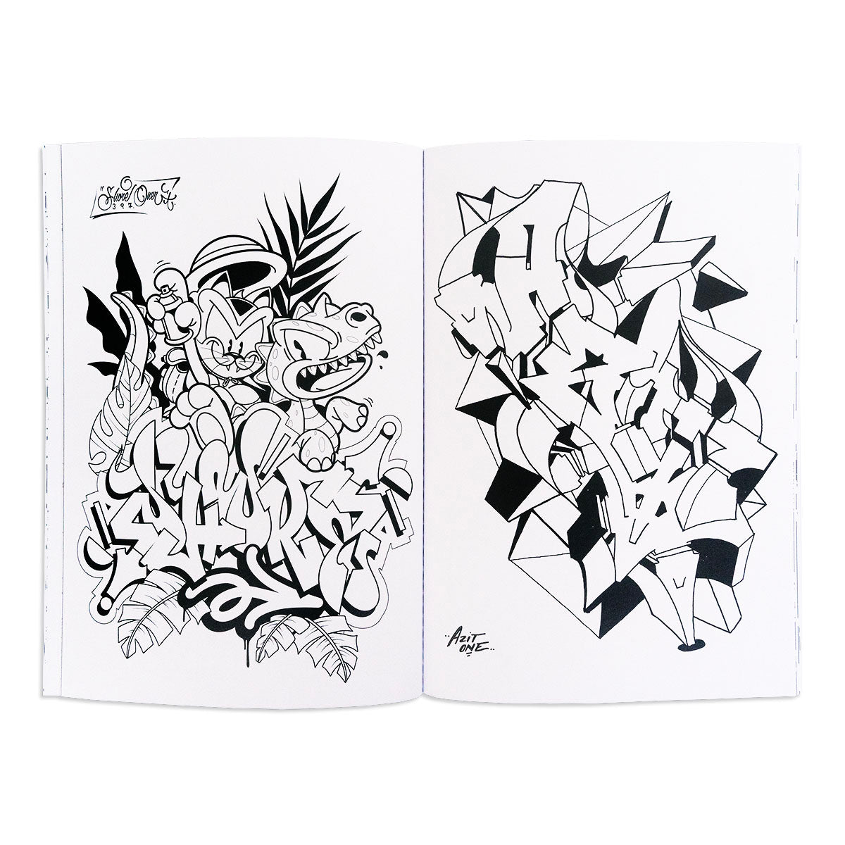 Sketchy Graffiti Coloring Book - image 3