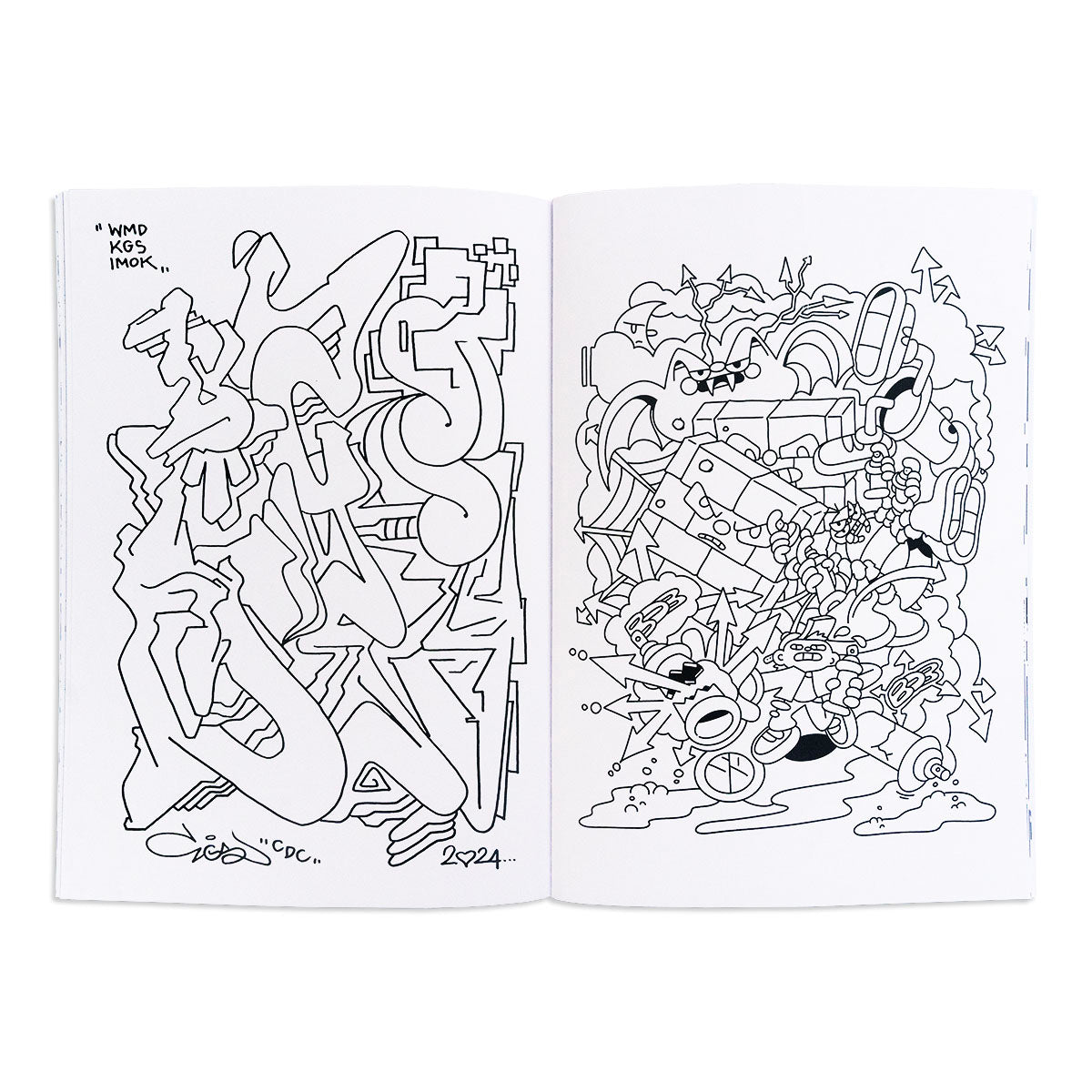 Sketchy Graffiti Coloring Book - image 4