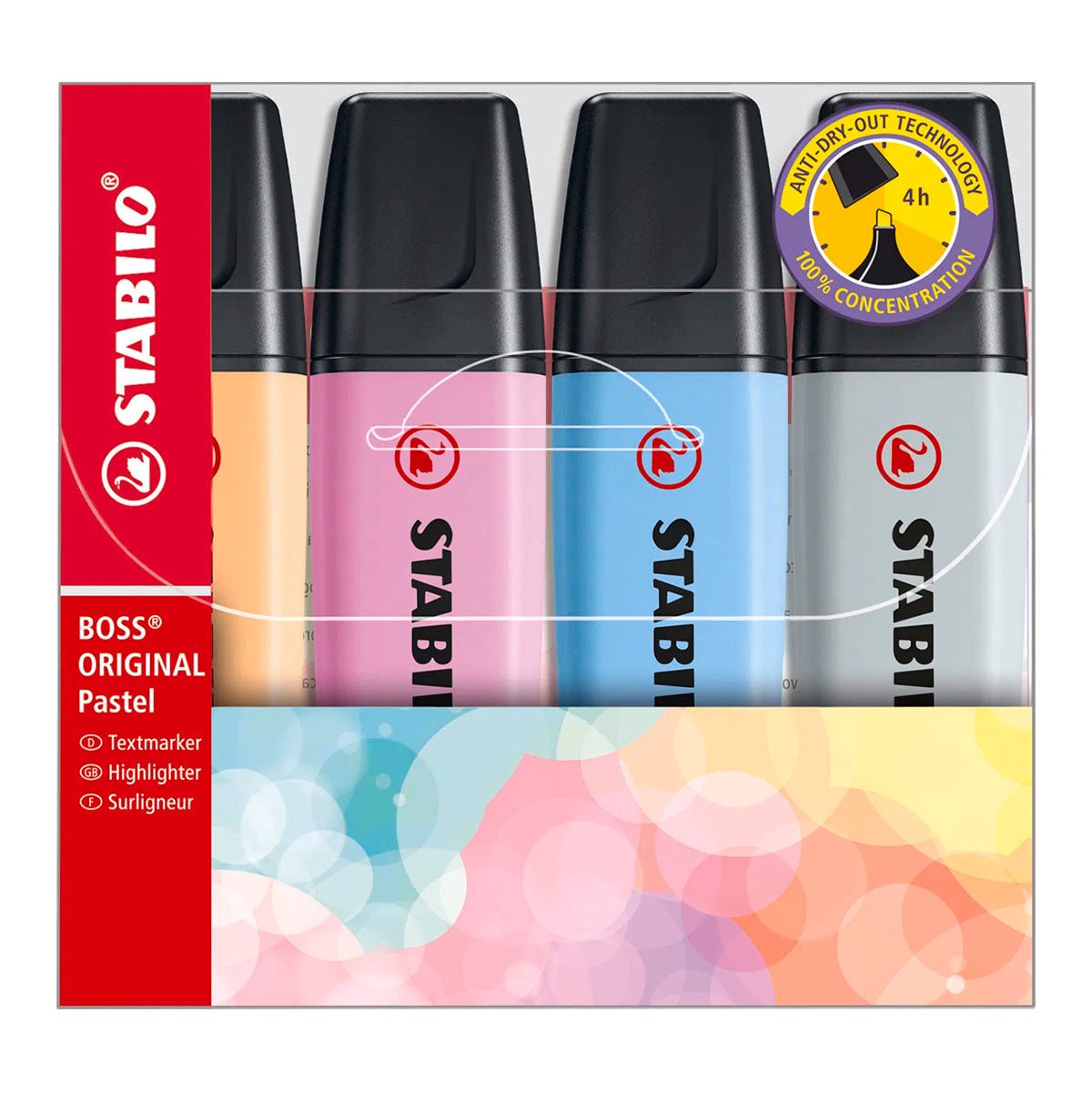 Stabilo Boss Original Highlighter Pastel 4 set - image 1