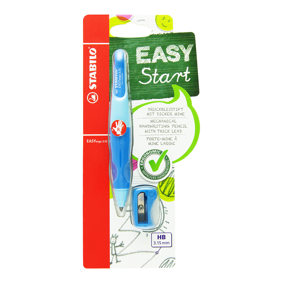 Stabilo EASYergo 3.15 Mechanical Pencil Blue, Right Handed - image 2