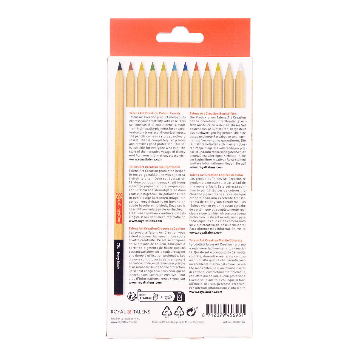 Talens Art Creation Colour Pencil 12 Set