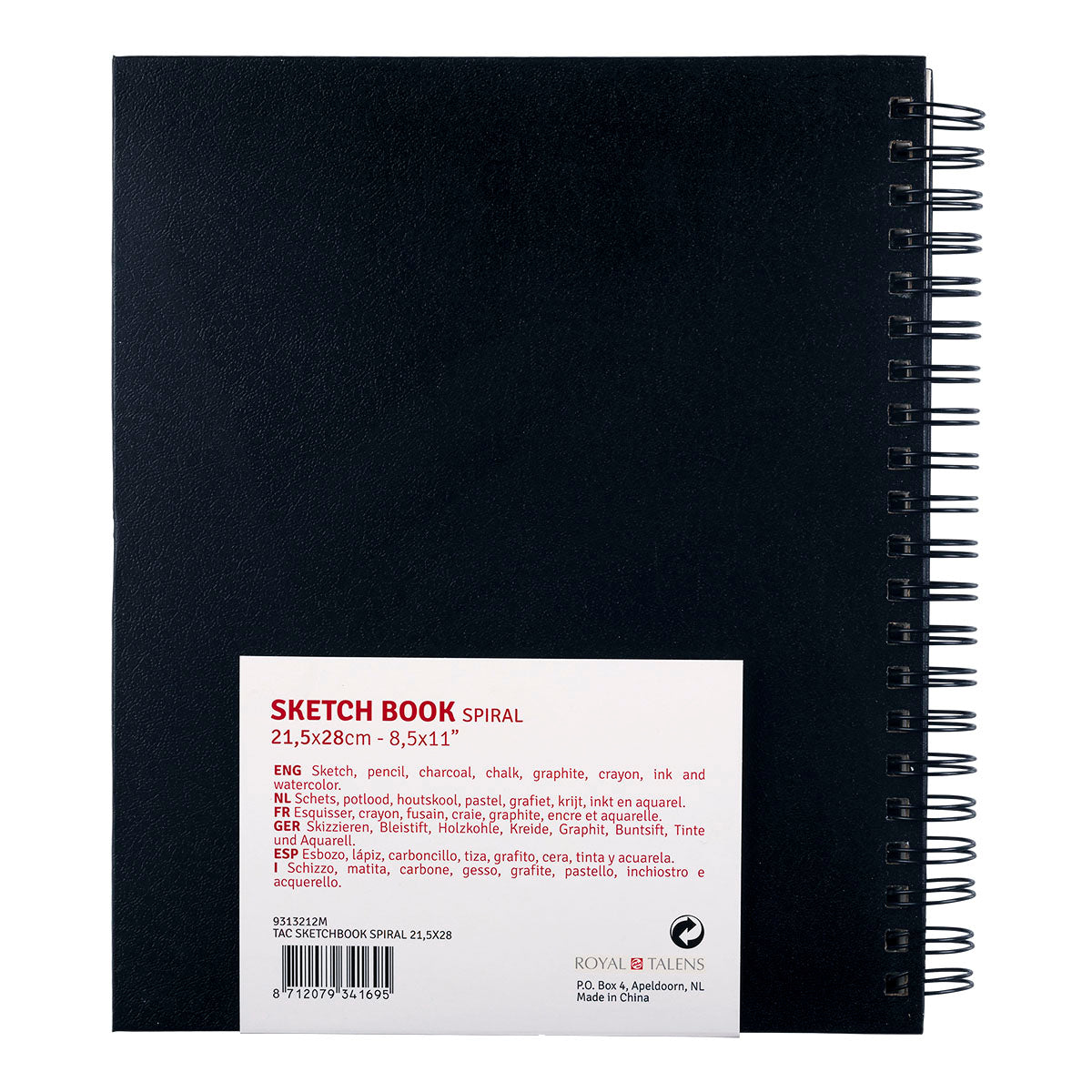 Talens Art Creation Spiral Sketch Book 21,5x28cm 110g/80 ark