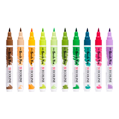 Talens Ecoline Brush Pen 10 set, Botanic Colors - image 2