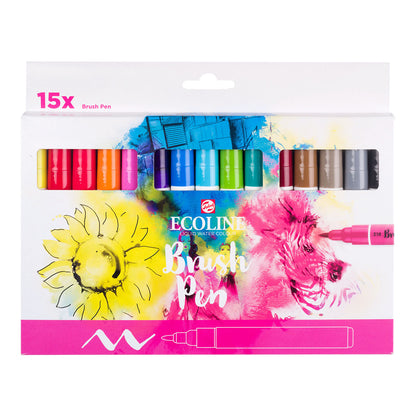 Talens Ecoline Brush Pen 15 set - image 1