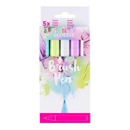 Talens Ecoline Brush Pen 5 set, Pastel Colors - image 1