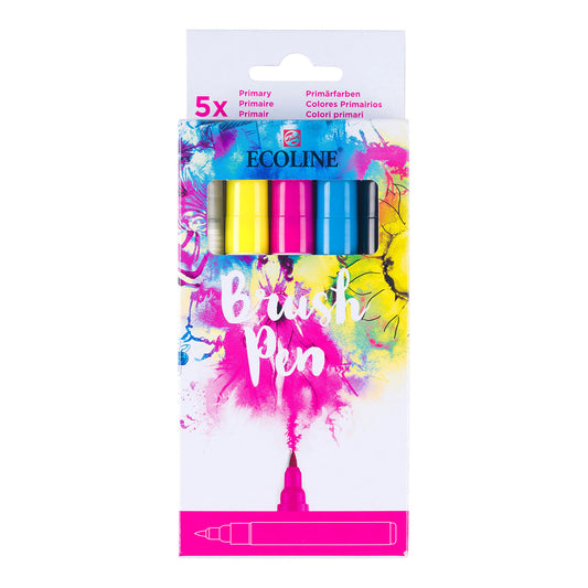 Talens Ecoline Brush Pen 5 set, Primary Colors - image 1