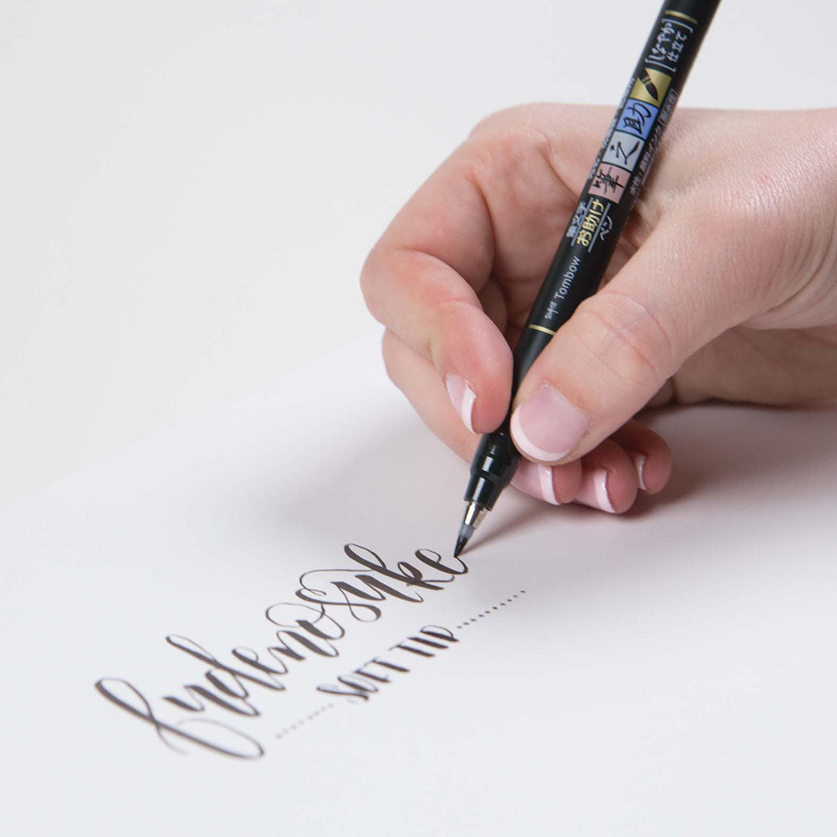 Tombow Fudenosuke WS-BS Black Calligraphy Brush Pen, Soft - image 3