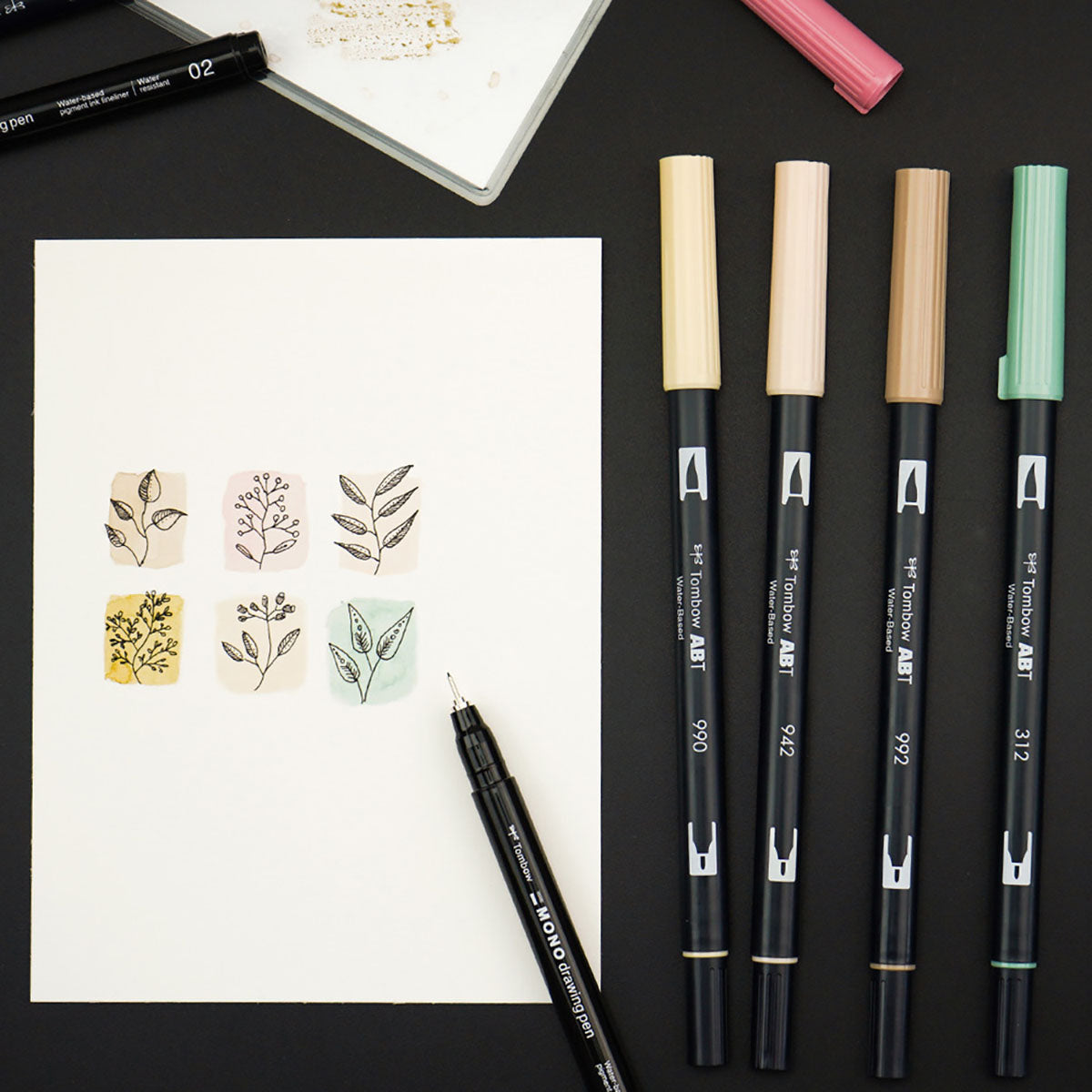 Tombow Mono Drawing Pen 4-set Bold - image 4