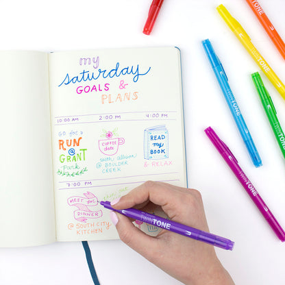 Tombow TwinTone Dual-tip Markers 12set, Brights - image 4