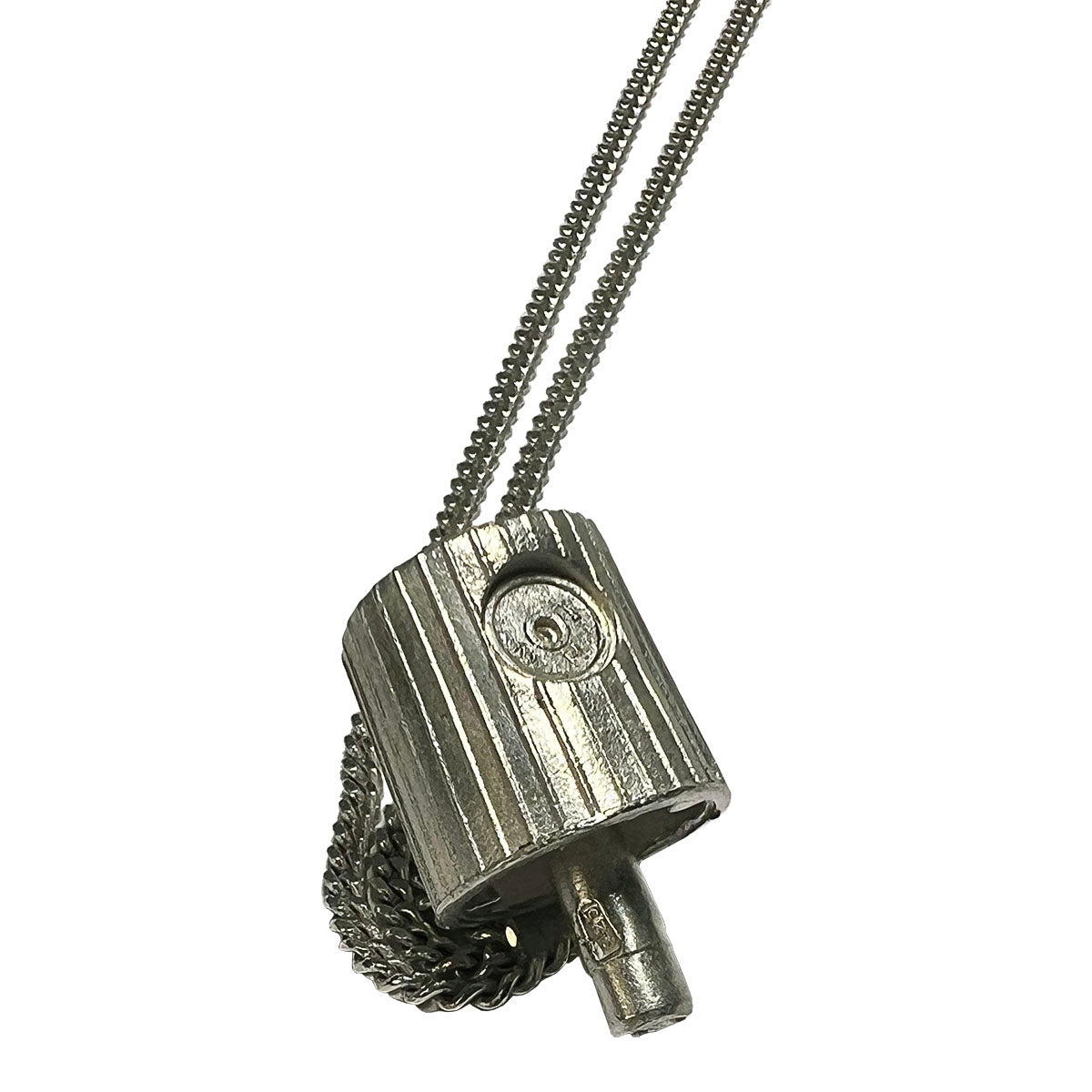 Trackside Shines Essentials NYC Fatcap Silver Necklace - image 1