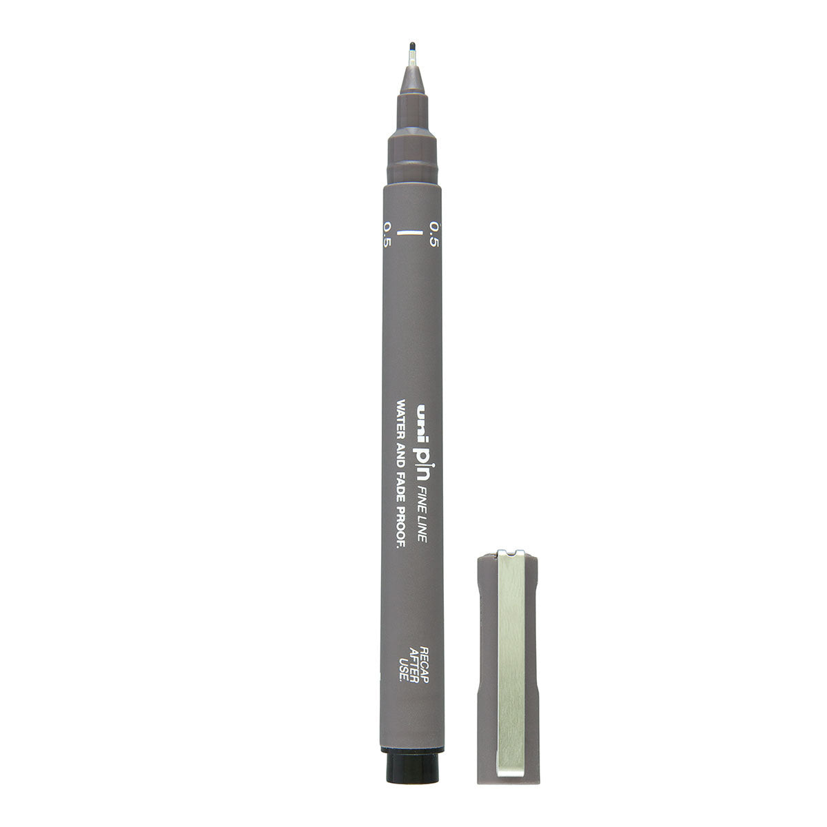 Uni Pin Fine Line Pen, Dark Grey - image 1