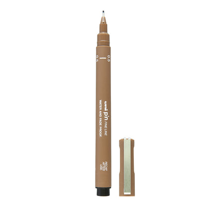 Uni Pin Fine Line Pen, Sepia - image 1