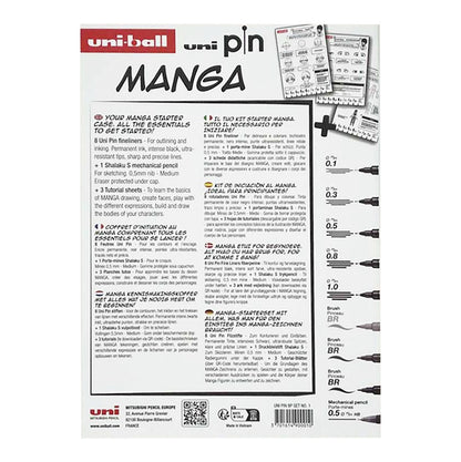 Uni Pin Fine Line Pens Manga Starter Case 9 Set - image 2