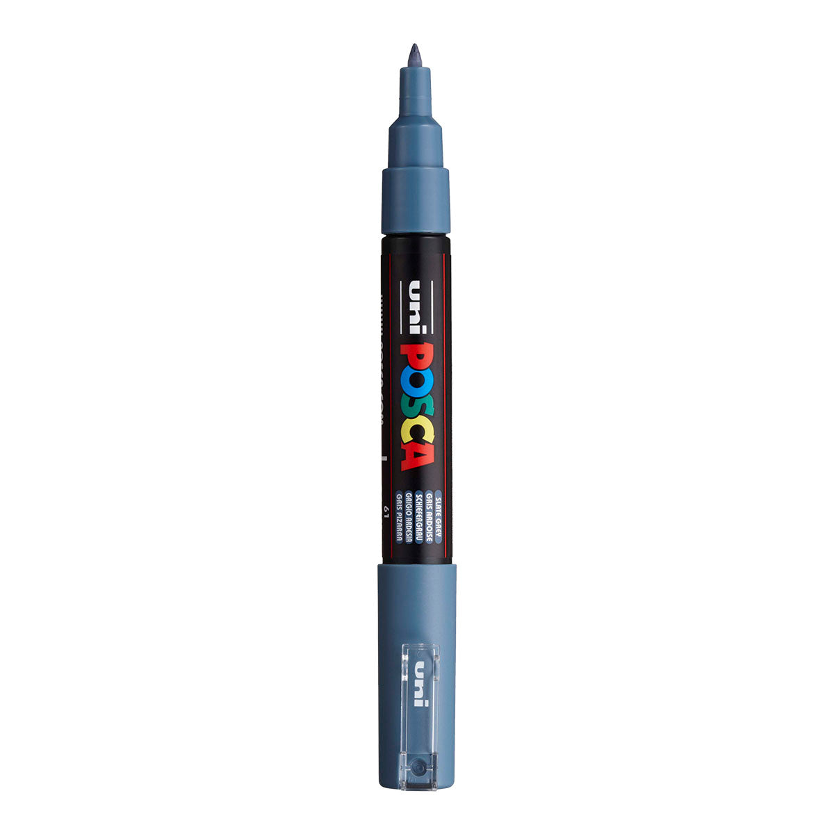 Uni Posca PC-1M Extra Fine 0.7 mm paint marker in Slate Grey