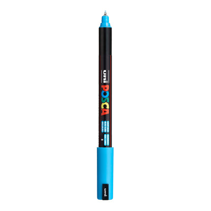 Uni Posca PC-1MR Ultra Fine 0.7 mm paint marker in Light Blue