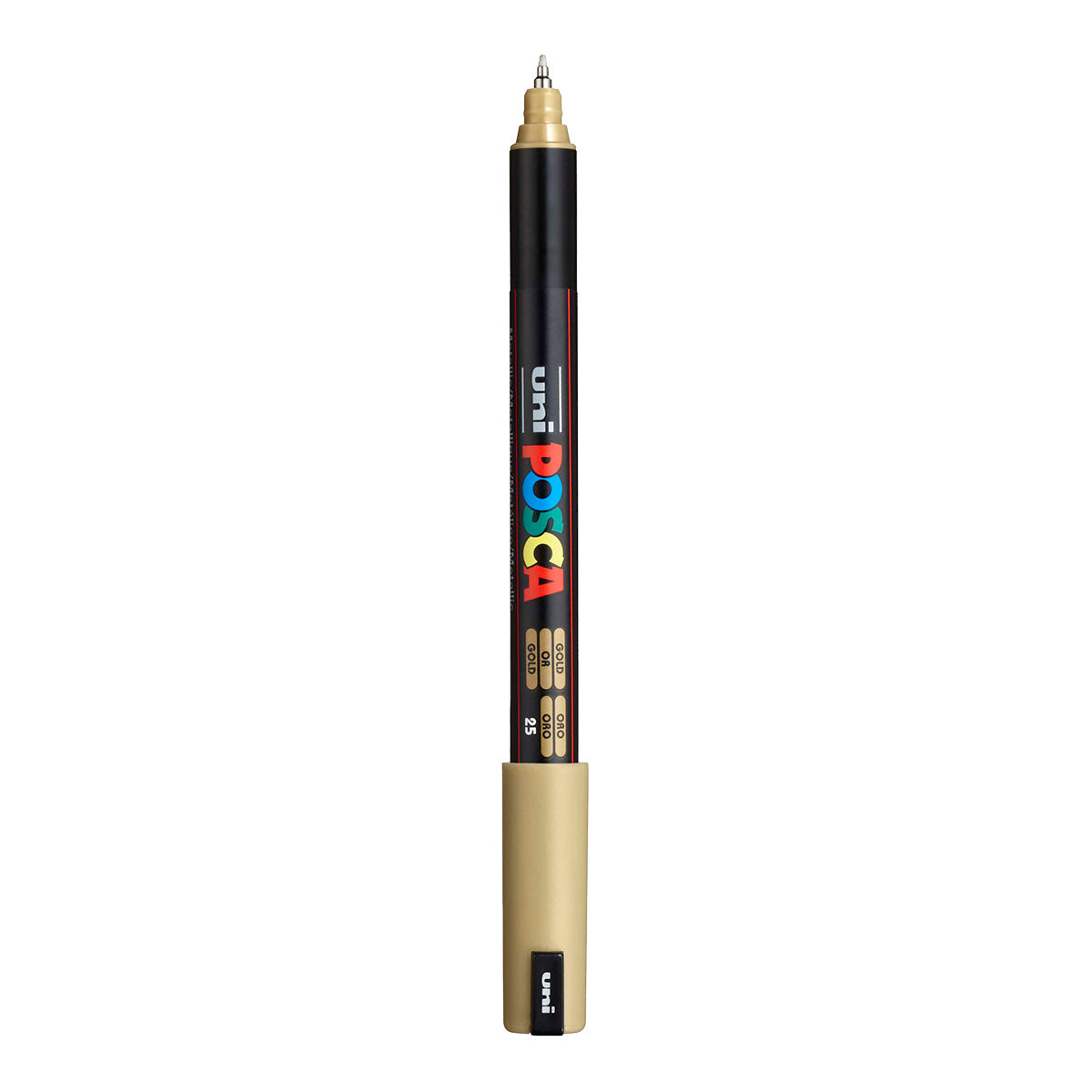 Uni Posca PC-1MR Ultra Fine 0.7 mm paint marker in Metallic Gold