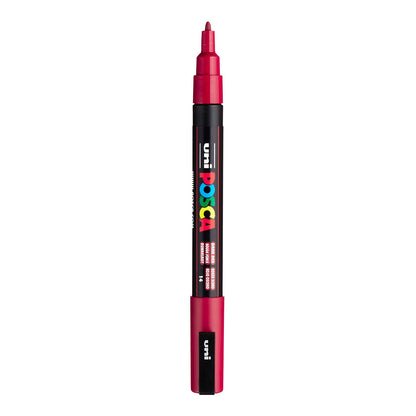 Uni Posca PC-3M Fine 1.3 mm paint marker in Dark Red