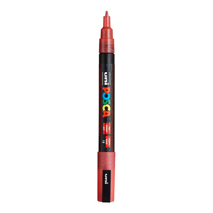 Uni Posca PC-3M Fine 1.3 mm paint marker in Glitter Red