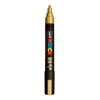 Uni Posca PC-5M Medium 2.5 mm paint marker in Metallic Gold