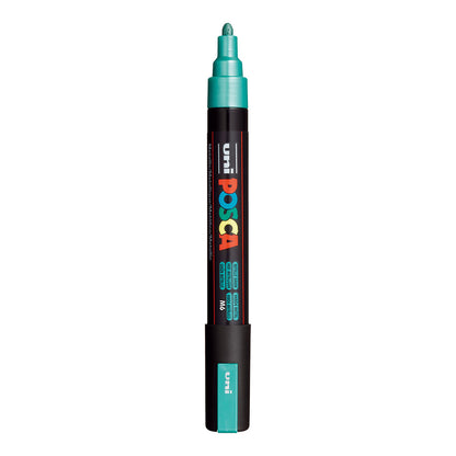 Uni Posca PC-5M Medium 2.5 mm paint marker in Metallic Green