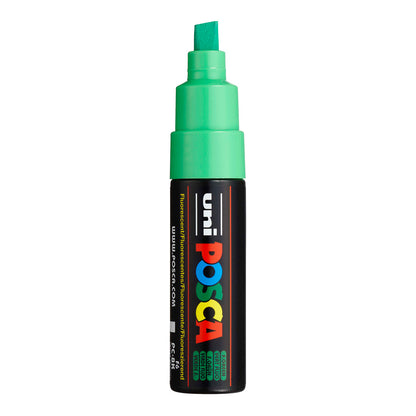 Uni Posca PC-8K Broad 8 mm paint marker in Fluorescent Green