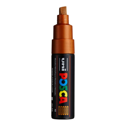 Uni Posca PC-8K Broad 8 mm paint marker in Metallic Bronze