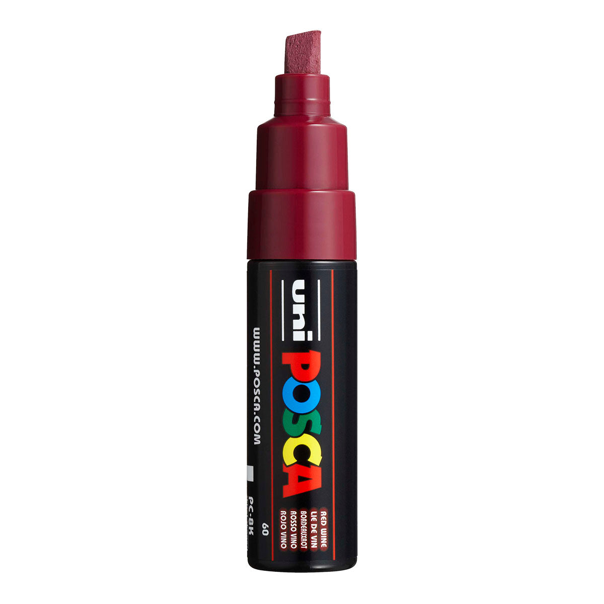 Uni Posca PC-8K Broad 8 mm paint marker in Red Wine